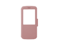 Leather case With Flap pink