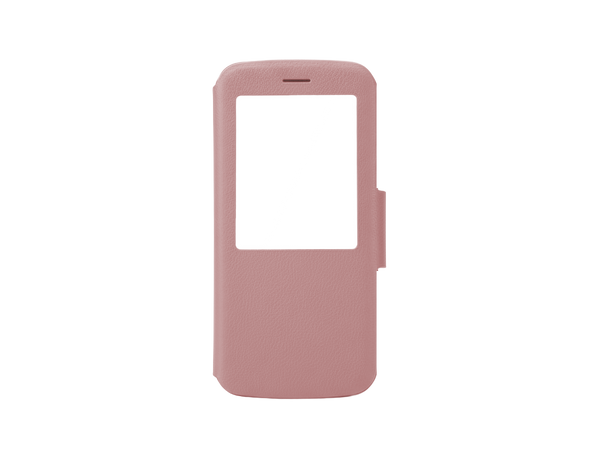 Leather case With Flap pink